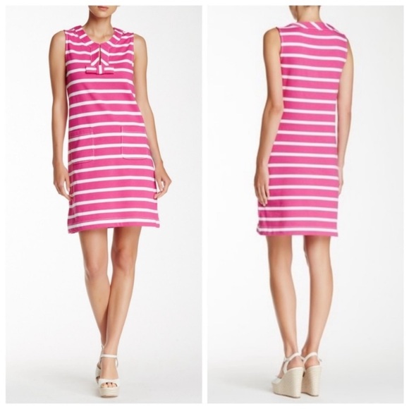 Kate Spade Tropez Pink & White Striped Dress - Picture 2 of 8